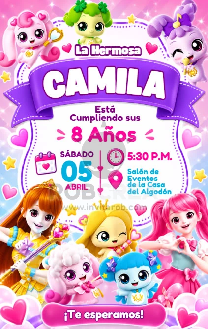 Invitación de Cumpleaños Catch Teenieping – Editable en Canva